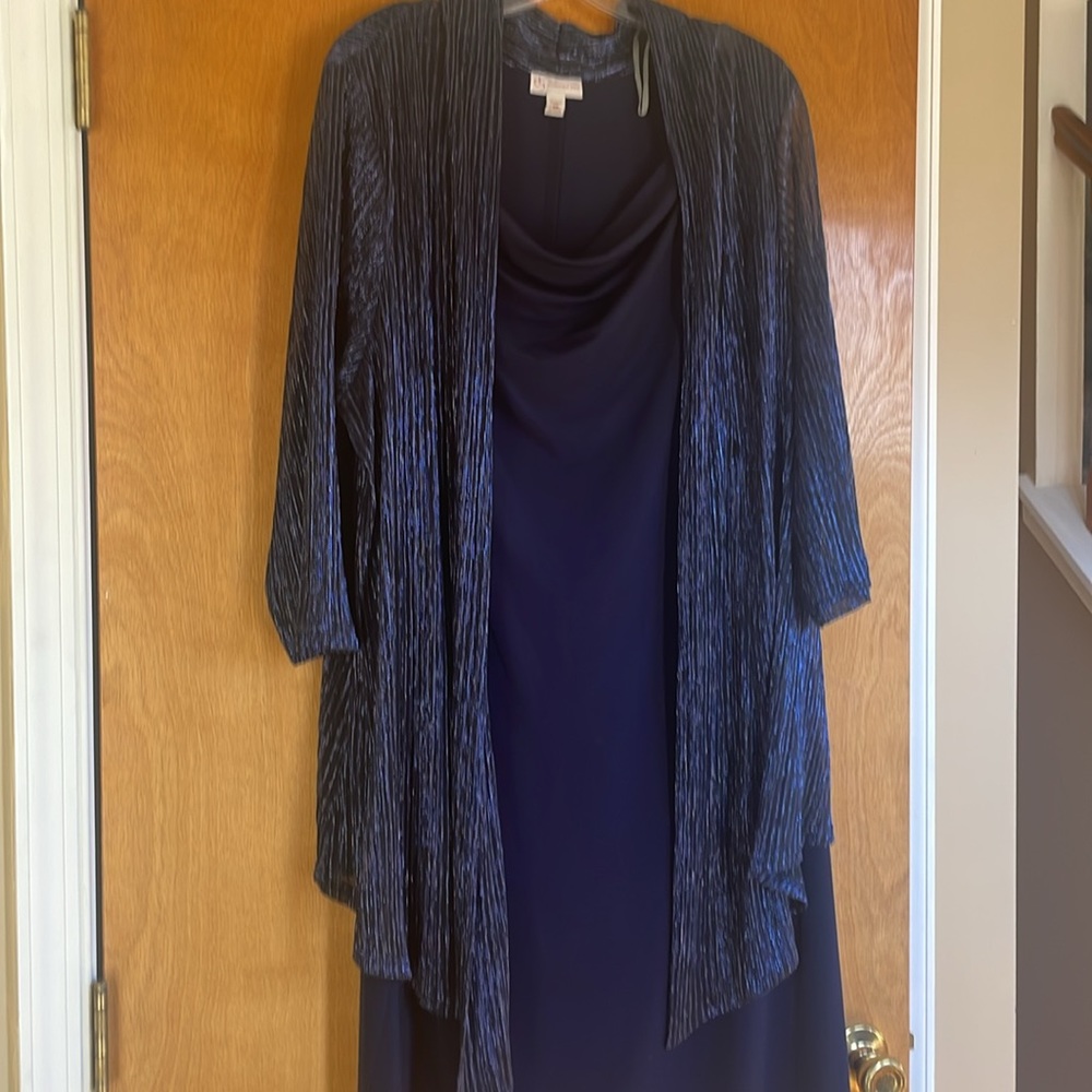 Navy Blue After Five Dress with Shell